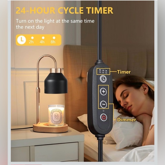 NWT…Black and Gold Candle Warmer Lamp - Picture 4 of 7